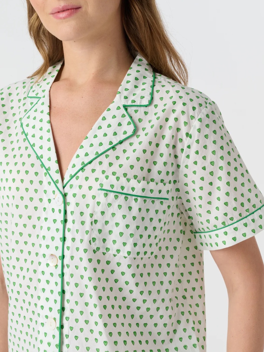 Roller Rabbit Hearts Liza PJ Top XS